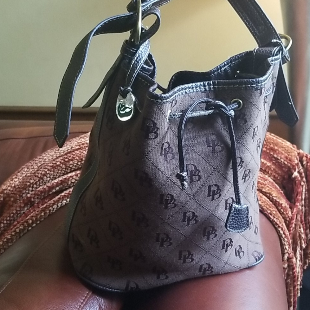 Vintage Dooney & Bourke Canvas Monogram Bag